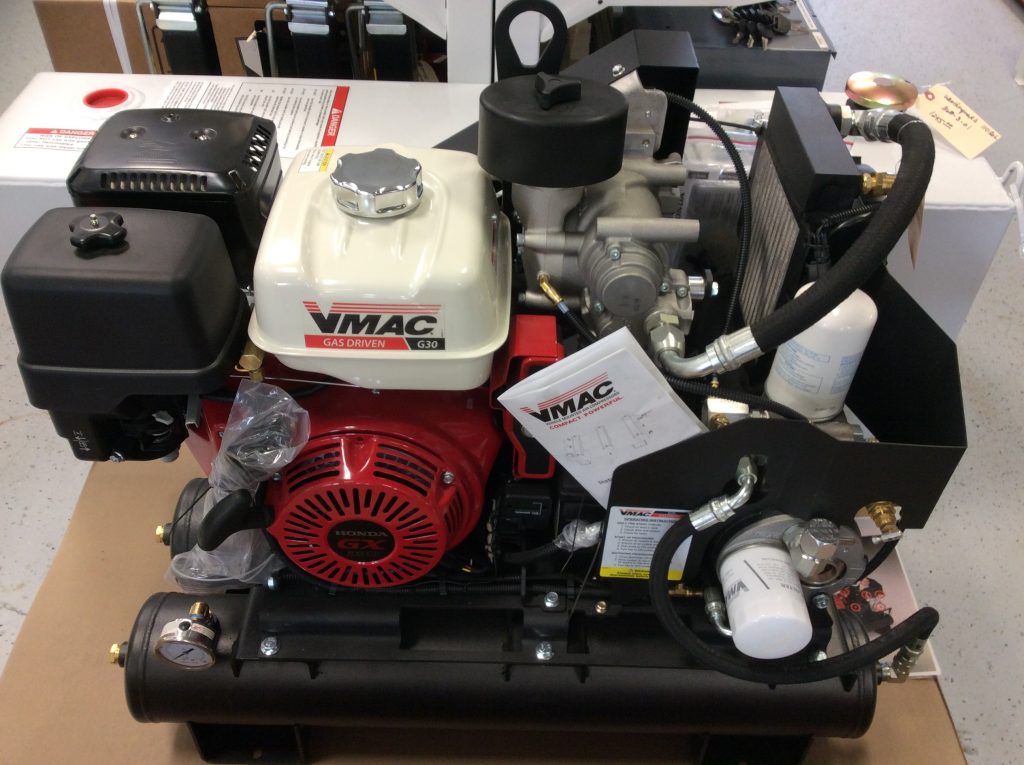 VMAC Air Compressor with Triple Low Profile Air Receiver Tanks